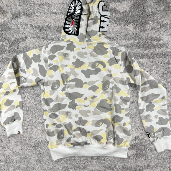 BAPE Color Camp Shark Full Zip Hoodie Black Size Large - Picture 2 of 3